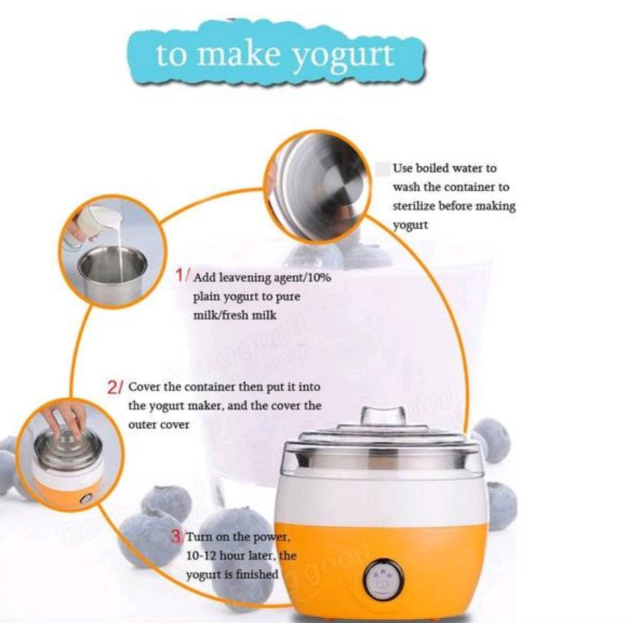 Automatic Homemade Yogurt Maker – Electric Yogurt and Cream Machine