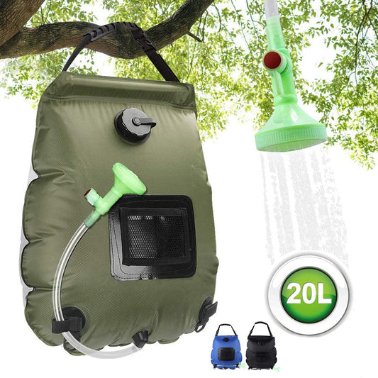 Portable Solar Bath Bag for Camping - 20L Water Storage Capacity