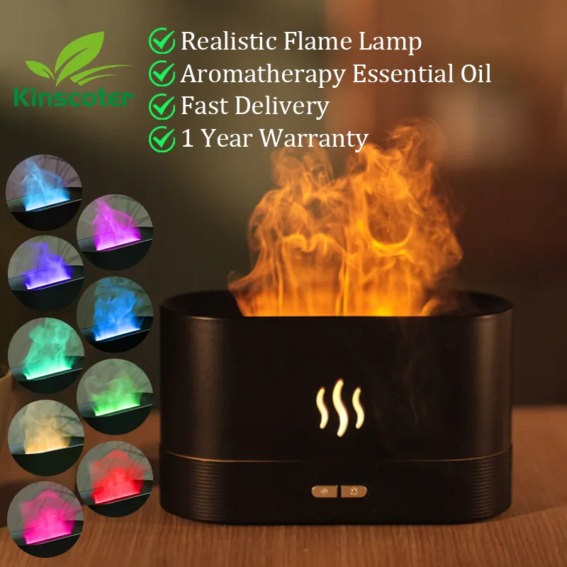 Ultrasonic Cool Mist Oil Flame Lamp Diffusor