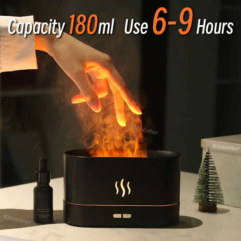 Ultrasonic Cool Mist Oil Flame Lamp Diffusor